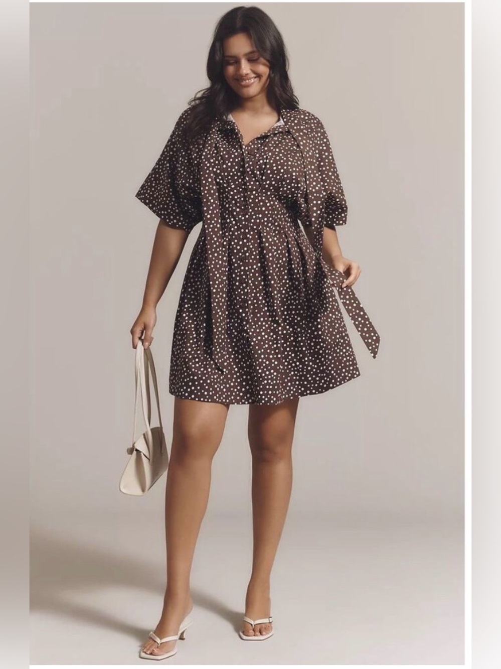 Exquise The Janet Tie-Neck Shirt Dress